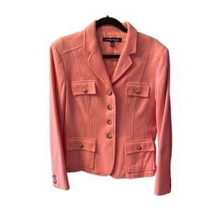 Anne Klein Pink Wool Blazer Size 12